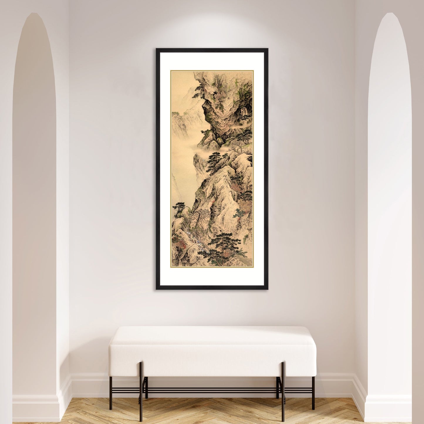 《登山圖》 國畫 山水