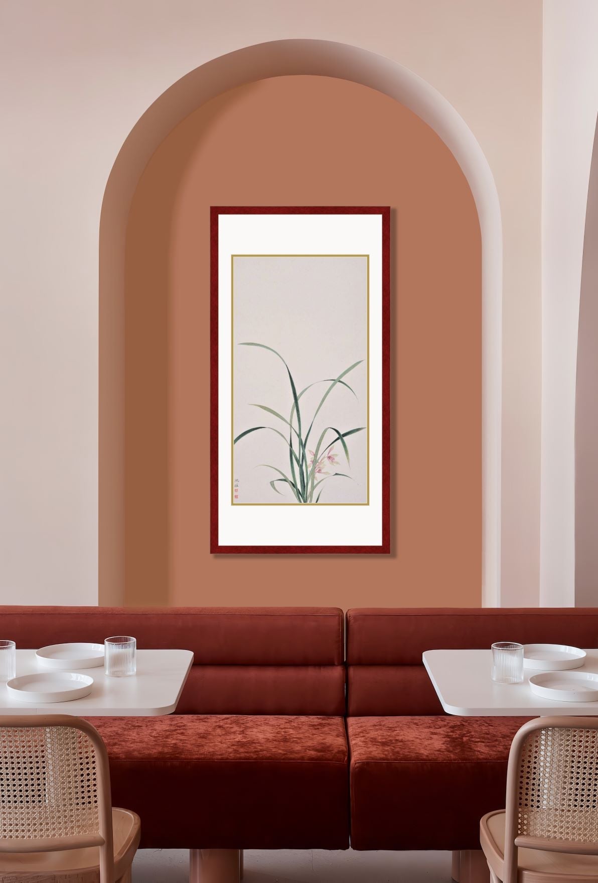 《梅蘭竹》 畫芯組合