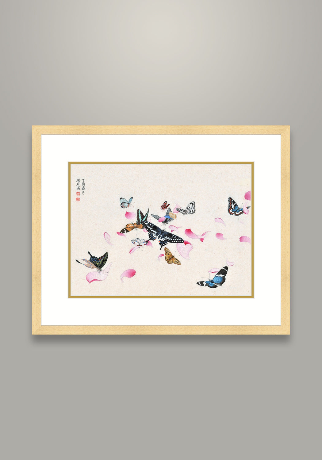 《蝶舞翩躚》 國畫 花鳥