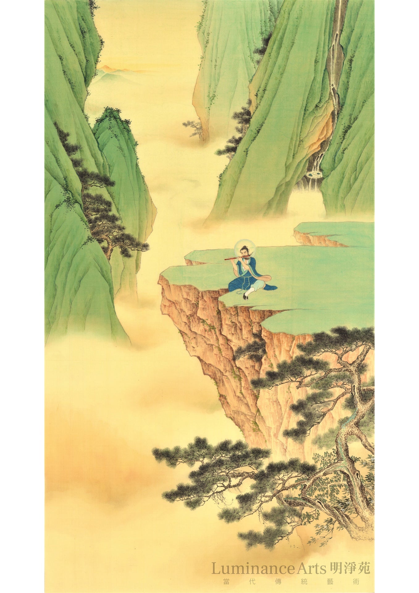 《仙音》國畫 山水