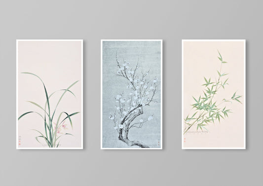 《梅蘭竹》 畫芯組合