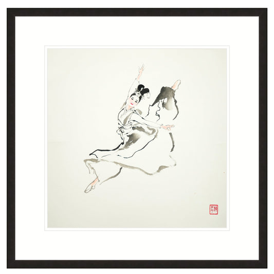 《舞影 三》國畫 人物