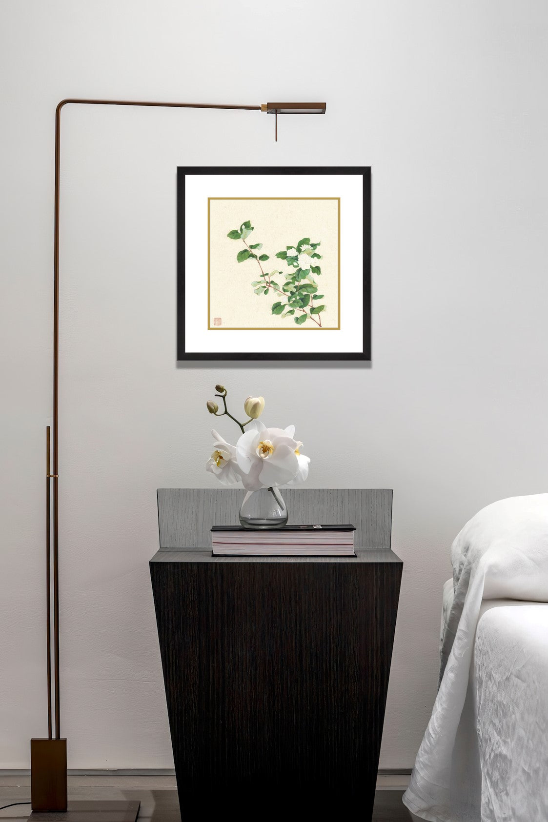 《仿宋人茉莉花小品》 國畫 花鳥