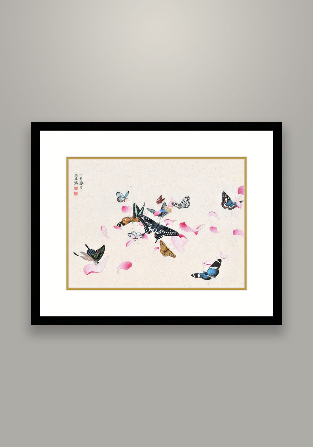 《蝶舞翩躚》 國畫 花鳥