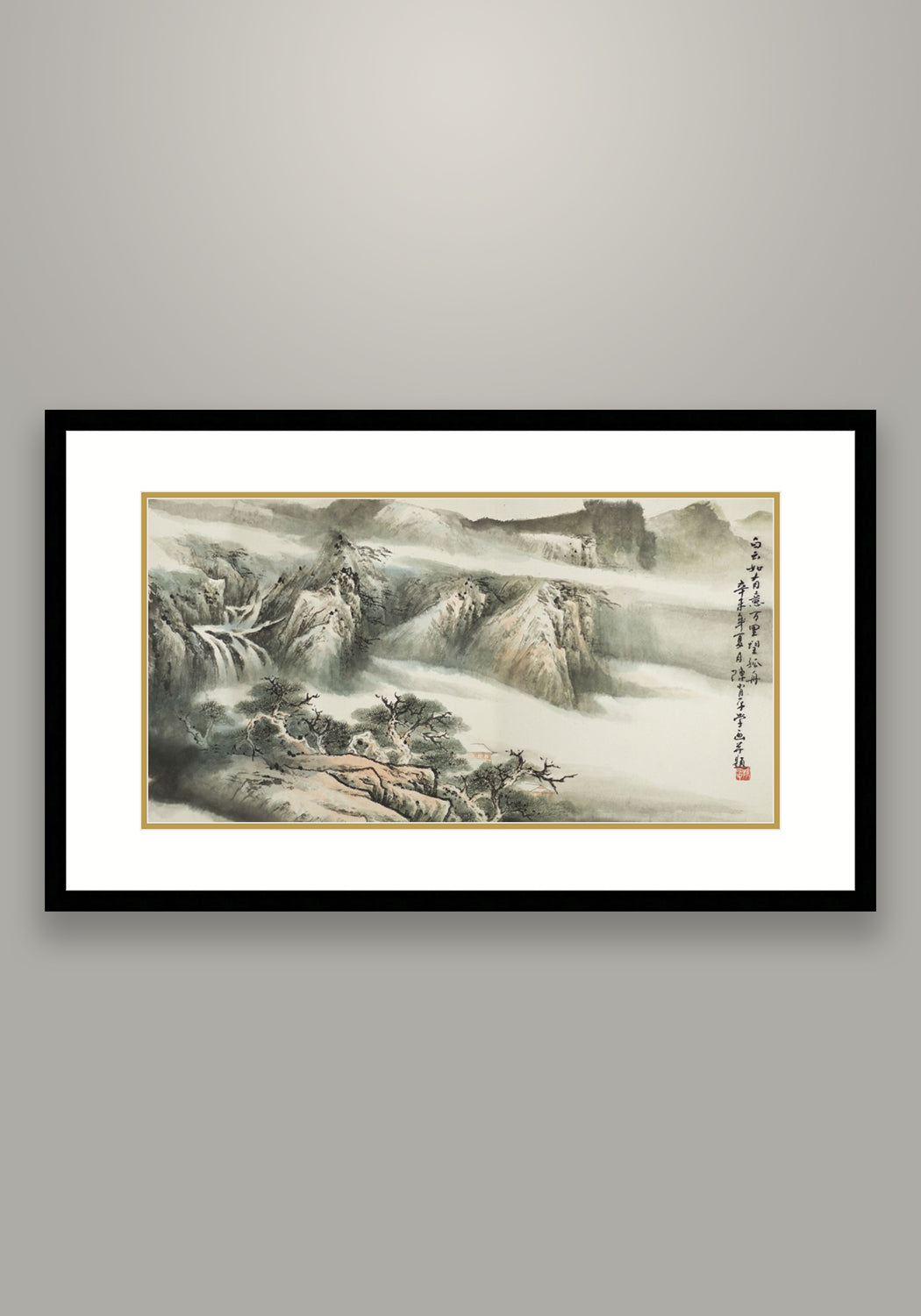 《白雲萬里》 國畫 山水