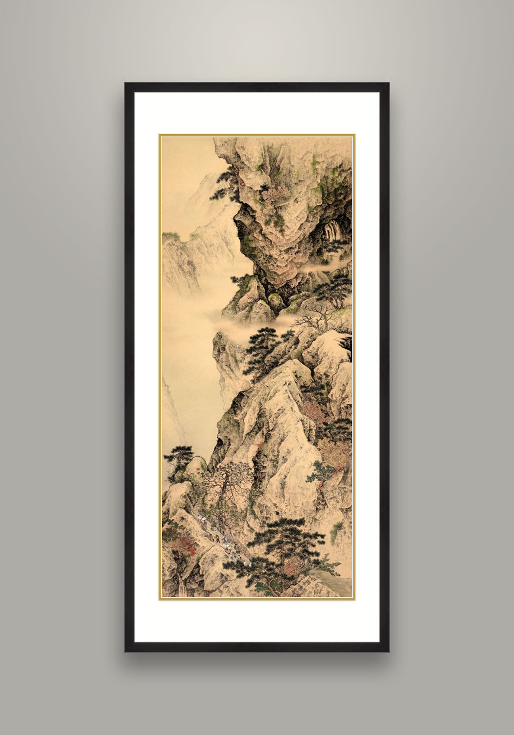 《登山圖》 國畫 山水
