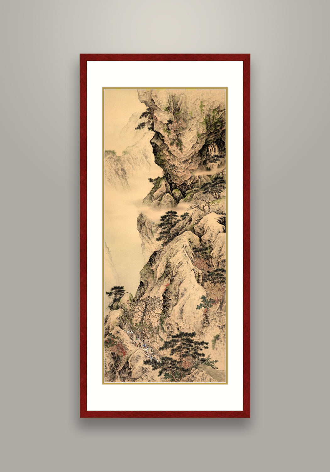 《登山圖》 國畫 山水