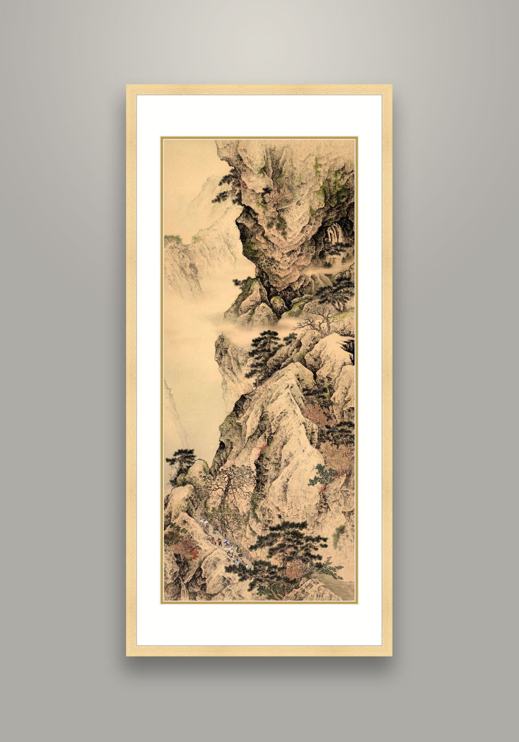 《登山圖》 國畫 山水