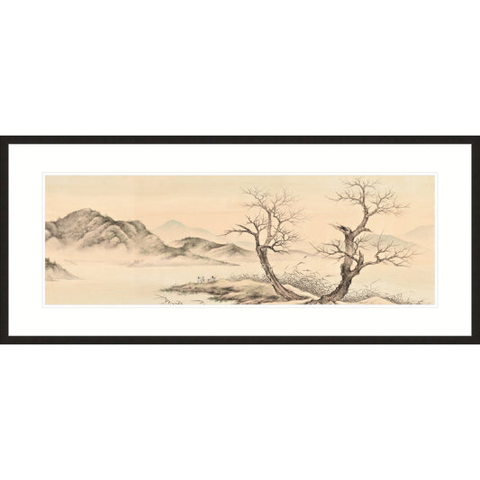 《秋江待渡圖》國畫 山水