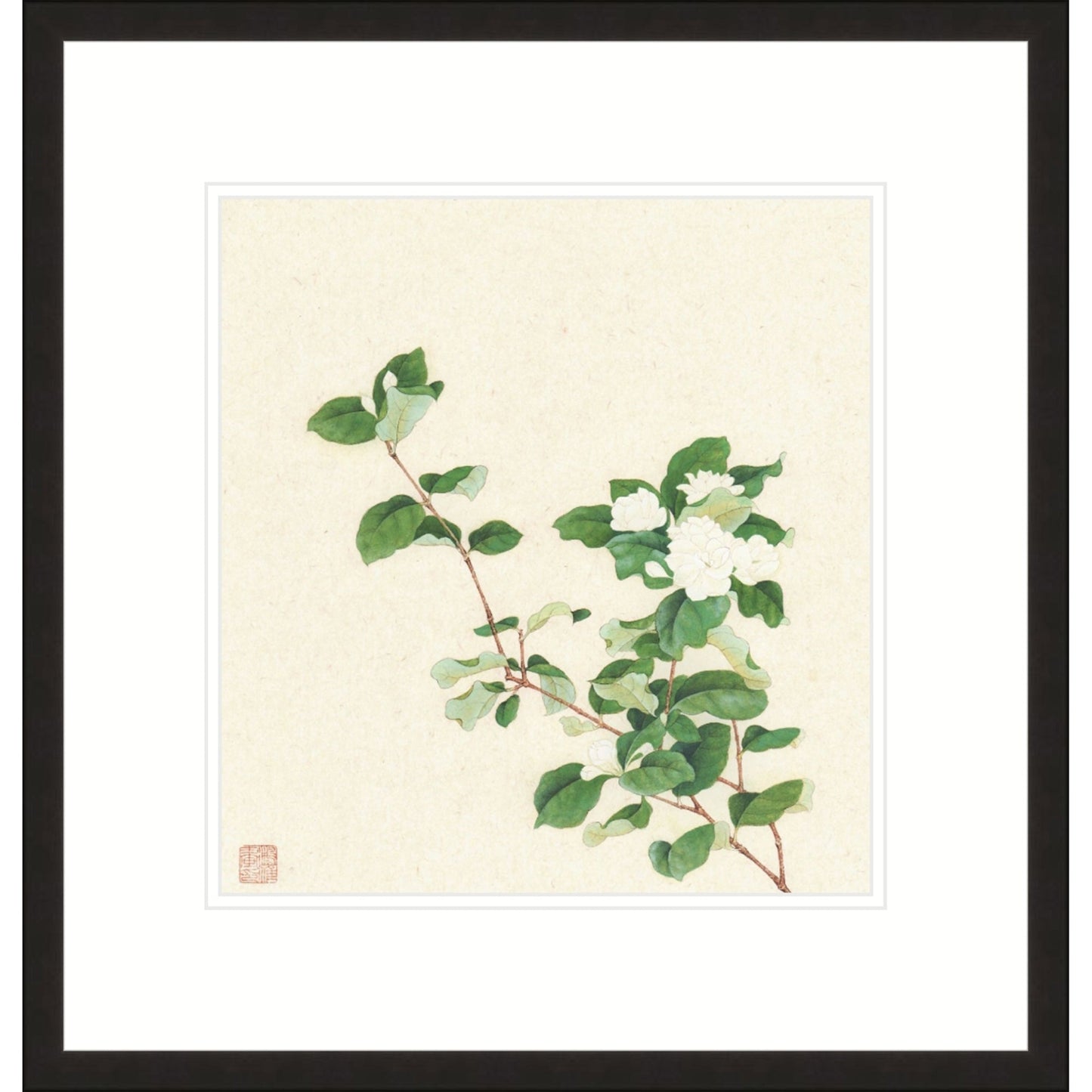《仿宋人茉莉花小品》 國畫 花鳥