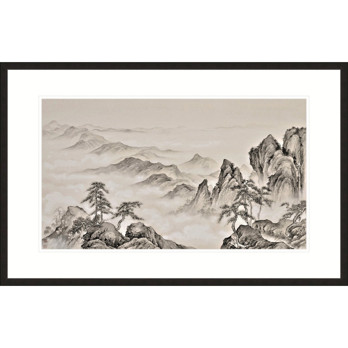 《雲山極目圖》 國畫 山水