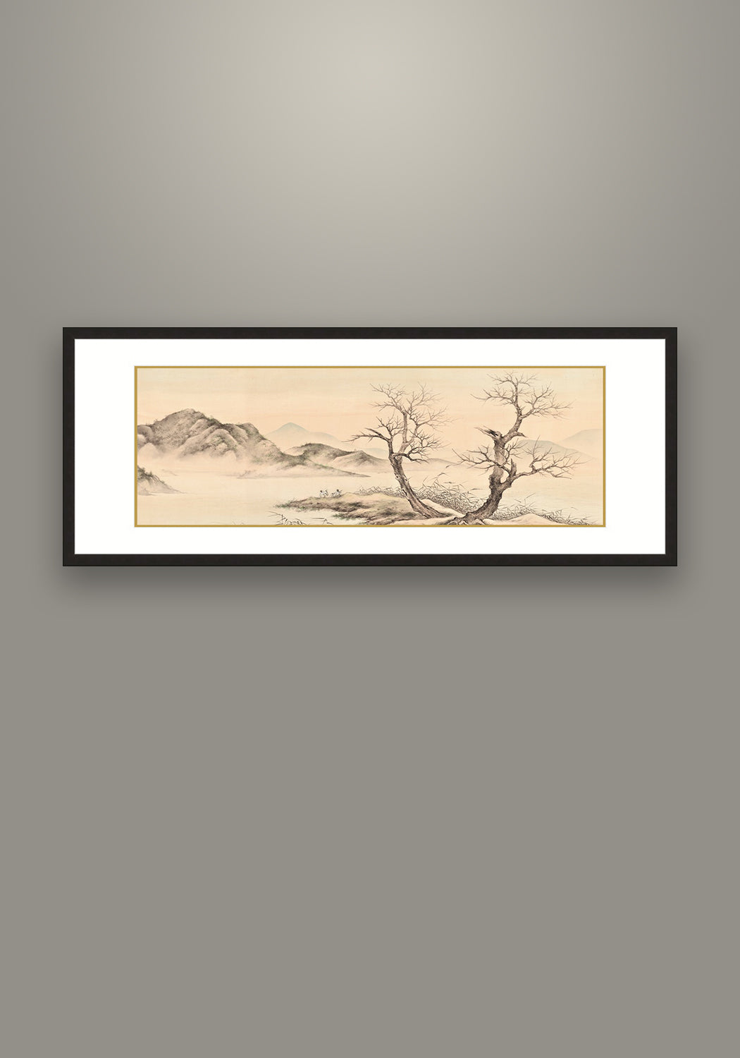 《秋江待渡圖》國畫 山水