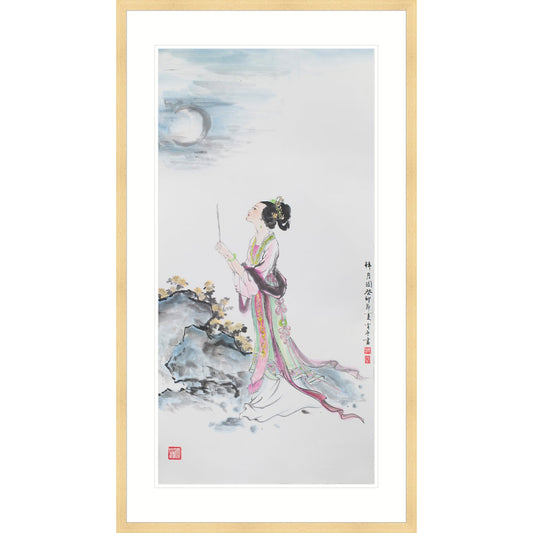 貂嬋拜月圖
