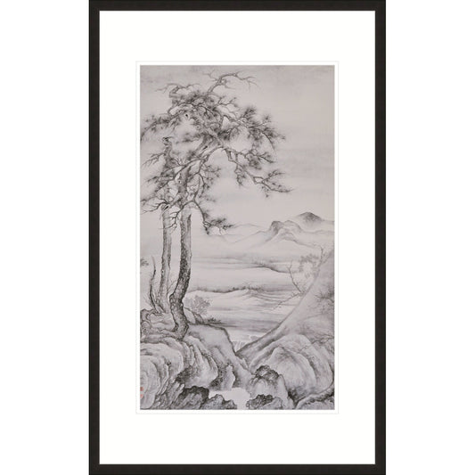 《雙松平遠圖》 國畫 山水