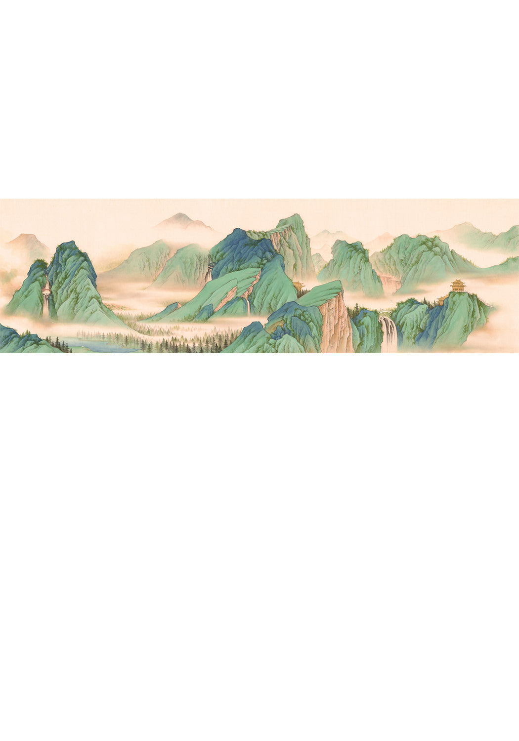 《峽谷仙境》國畫 山水