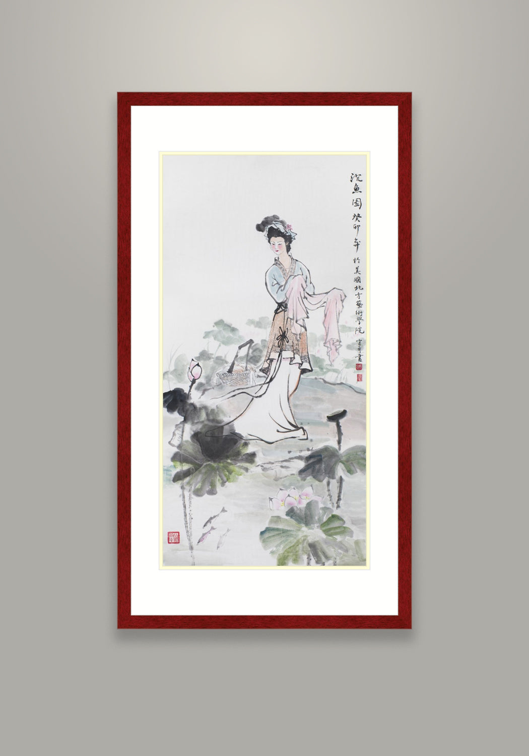 西施沉魚圖