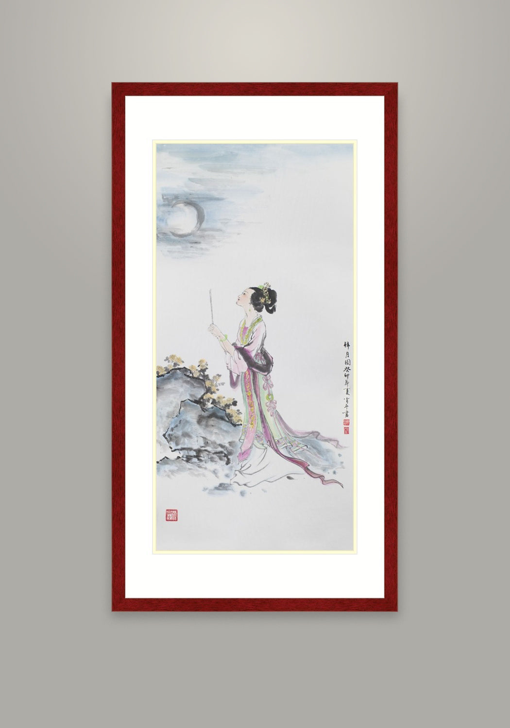 貂嬋拜月圖