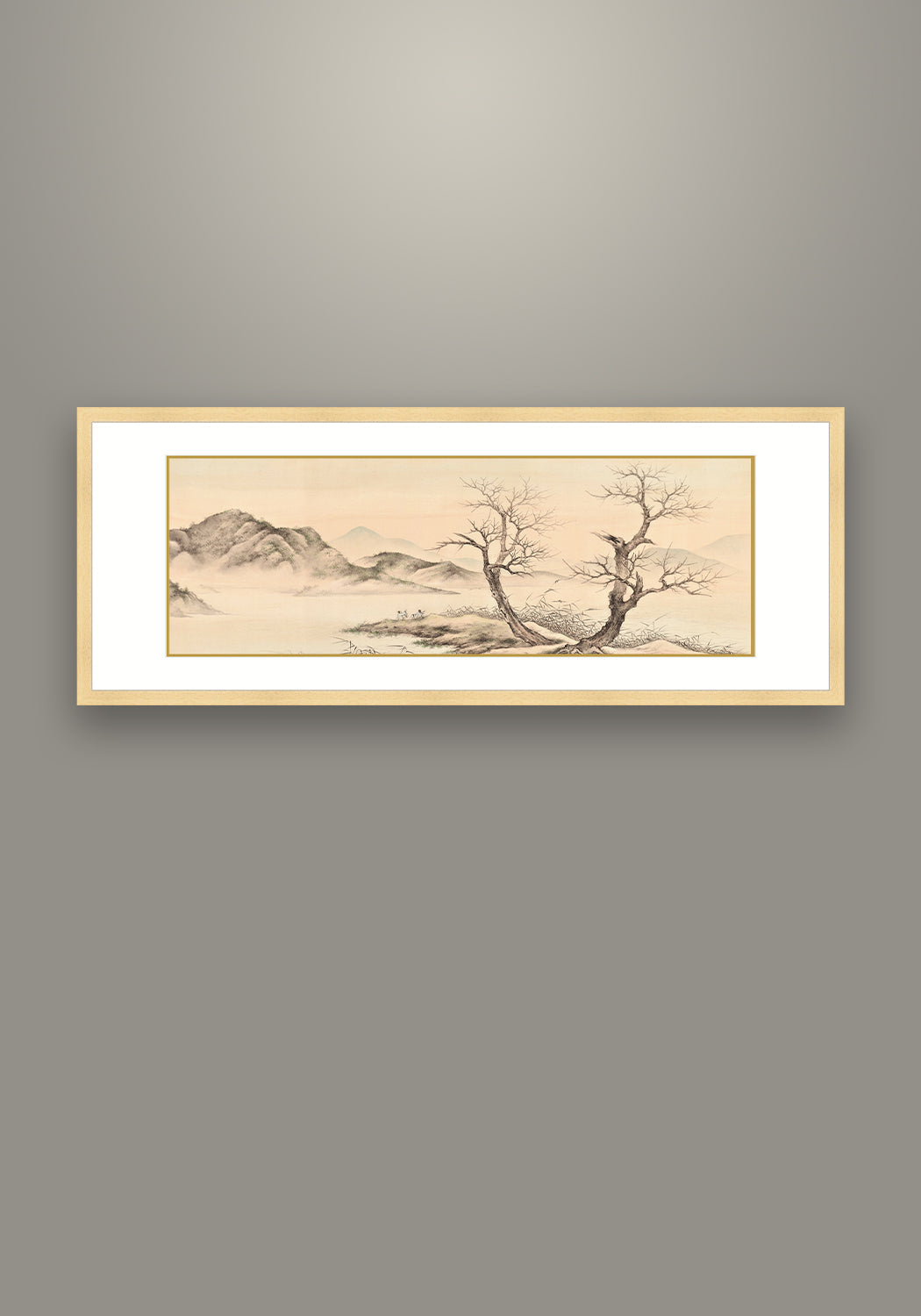 《秋江待渡圖》國畫 山水