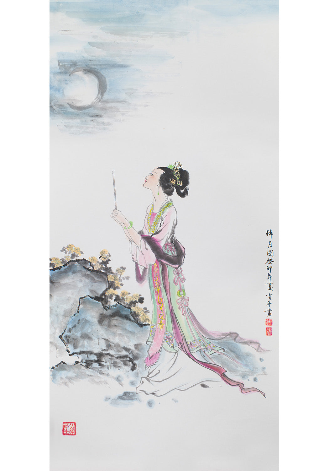 貂嬋拜月圖