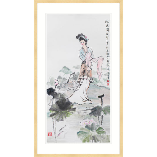 西施沉魚圖